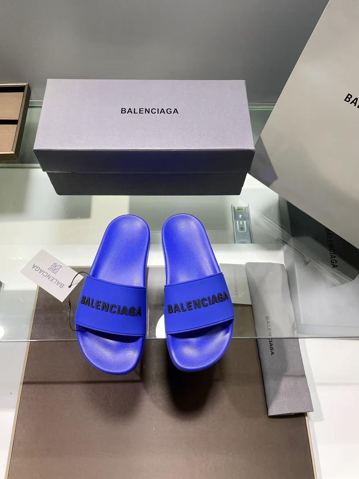 Balenciaga Pool Slide — Royal Blue